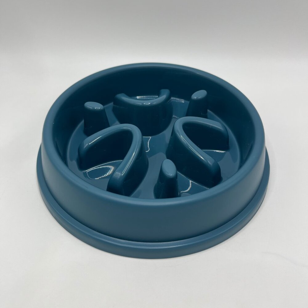 Pet Round Slow Feeder Bowl, Silicone Licking Mat, Anti-Slip & Anti-Tip